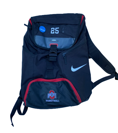 Kyle Young Ohio State Basketball Player Exclusive "LeBron James Brand" Backpack with NCAA Jersey Patch & Number