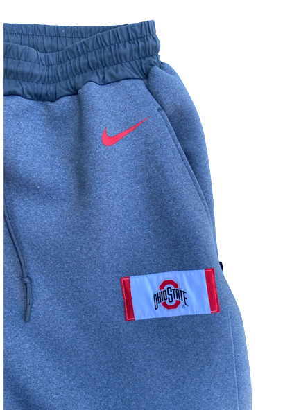 Kyle Young Ohio State Basketball Player Exclusive Travel Sweatpants with Magnetic Bottoms (Size XLT)