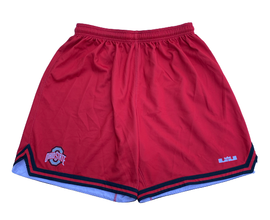Kyle Young Ohio State Basketball Player Exclusive "LeBron James Brand" Practice Shorts (Size XL)