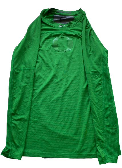 Jordan Dail Oregon Softball Team Issued Long Sleeve Workout Shirt (Size M)