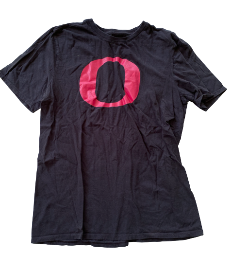 Jordan Dail Oregon Softball Team Issued "PINK O" Workout Shirt (Size M)