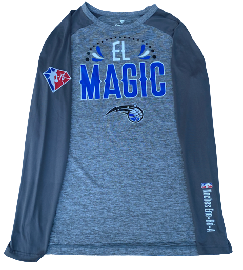 Orlando Magic Team Exclusive Long Sleeve Pre-Game Shooting Shirt (Size M)