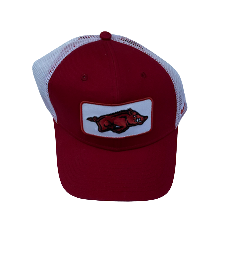 T.J. Hammonds Arkansas Football Team Issued Trucker Hat - New with Tags
