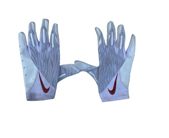 T.J. Hammonds Arkansas Football Player Exclusive Gloves (Size XL)