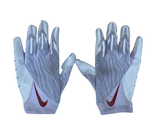 T.J. Hammonds Arkansas Football Player Exclusive Gloves (Size XL)