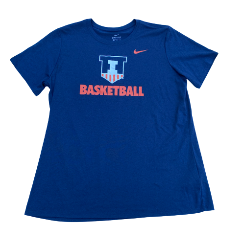 Cydnee Kinslow Illinois Basketball Team Issued Workout Shirt (Size Women&