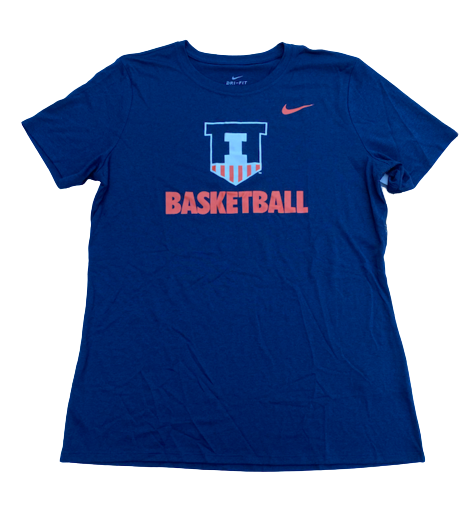Cydnee Kinslow Illinois Basketball Team Issued Workout Shirt (Size Women&