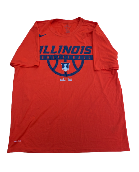 Cydnee Kinslow Illinois Basketball Team Issued Workout Shirt (Size XL)