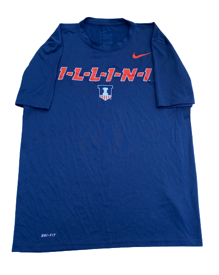 Cydnee Kinslow Illinois Basketball Team Issued Workout Shirt (Size M)
