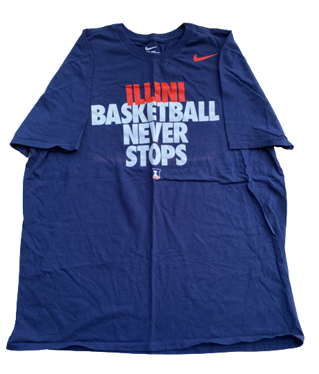 Cydnee Kinslow Illinois Basketball Team Issued Workout Shirt (Size XL)