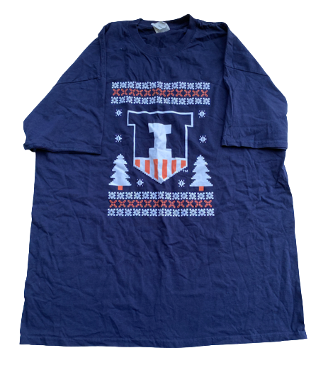 Cydnee Kinslow Illinois Christmas T-Shirt (Size XL)