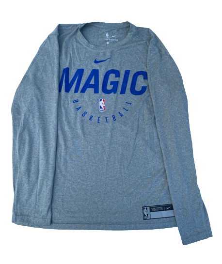 Orlando Magic Team Issued Long Sleeve Workout Shirt (Size L)