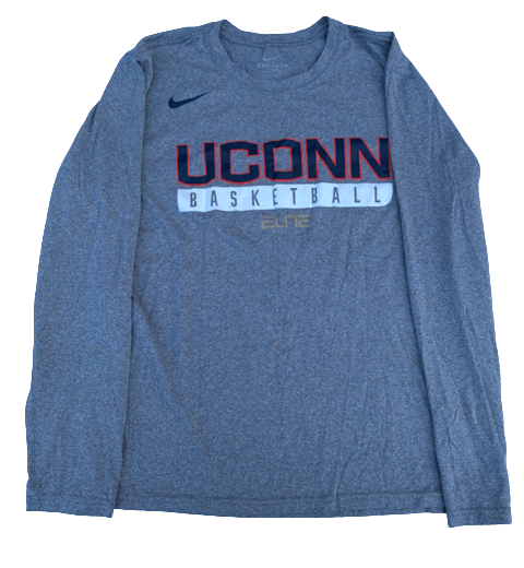 Lexi Gordon UCONN Basketball Team Issued Long Sleeve Workout Shirt (Size M)