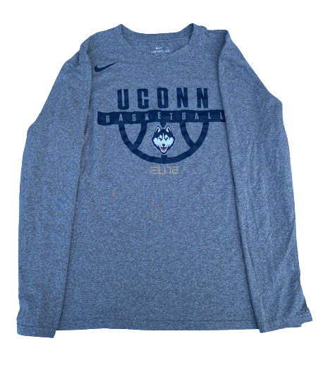 Lexi Gordon UCONN Basketball Team Issued Long Sleeve Workout Shirt (Size L)