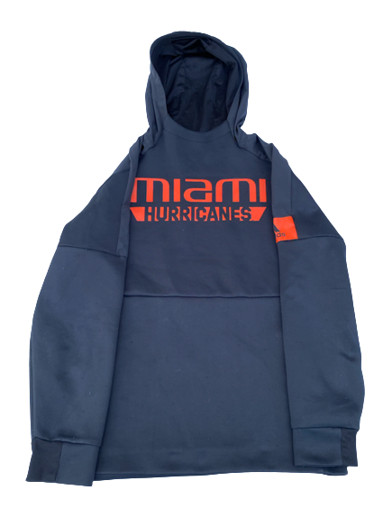 Kameron McGusty Miami Basketball Team Issued Sweatshirt (Size M)