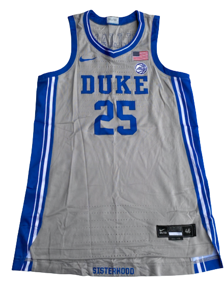 Jade Williams Duke Basketball 2021-2022 GAME Uniform Set