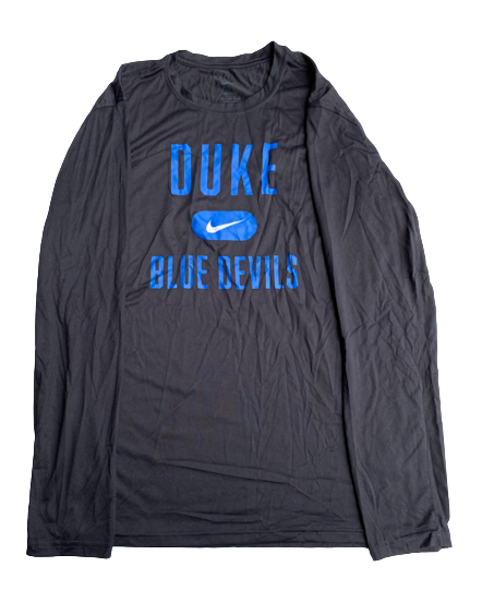 Jade Williams Duke Basketball Team Issued Long Sleeve Workout Shirt (Size L)