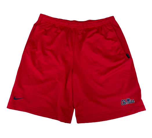 Hayden Leatherwood Ole Miss Baseball Team Issued Workout Shorts (Size L)