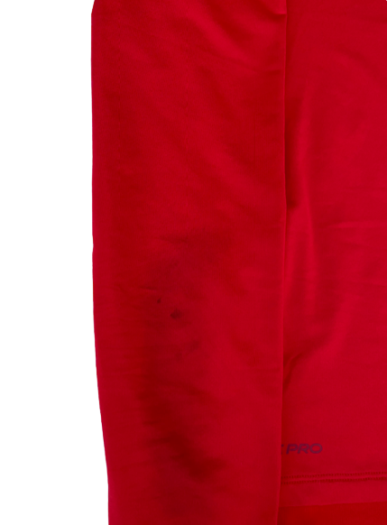 Hayden Leatherwood Ole Miss Baseball Team Issued Long Sleeve Workout Shirt (Size XL)