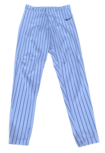 Hayden Leatherwood Ole Miss Baseball Team Issued Pinstripe Game Pants (Size M)