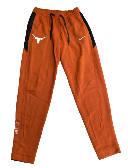 Donovan Williams Texas Basketball Team Issued Travel Sweatpants (Size LT)
