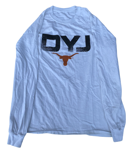 Donovan Williams Texas Basketball Team Exclusive "Do Your Job" Long Sleeve Shirt (Size L)