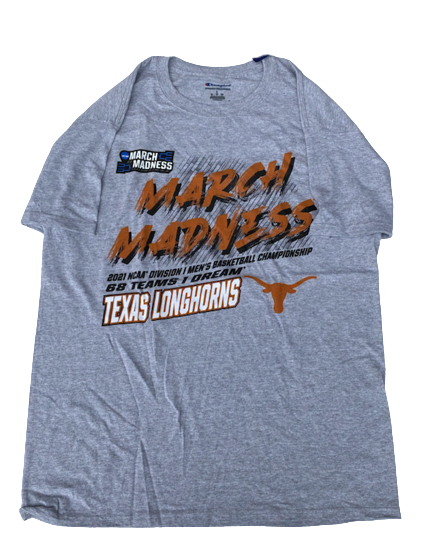 Donovan Williams Texas Basketball Team Issued "March Madness" Tournament T-Shirt (Size L) - New with Tags