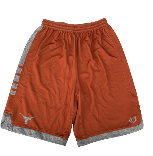 Donovan Williams Texas Basketball Team Exclusive "KD" Practice Shorts (Size L)