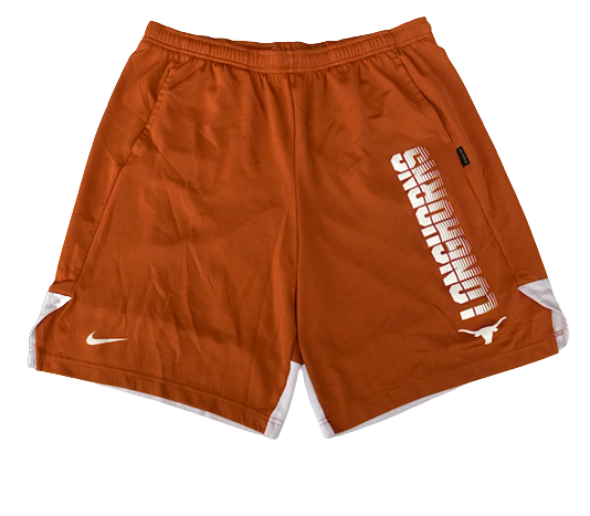 Donovan Williams Texas Basketball Team Issued Workout Shorts (Size L)