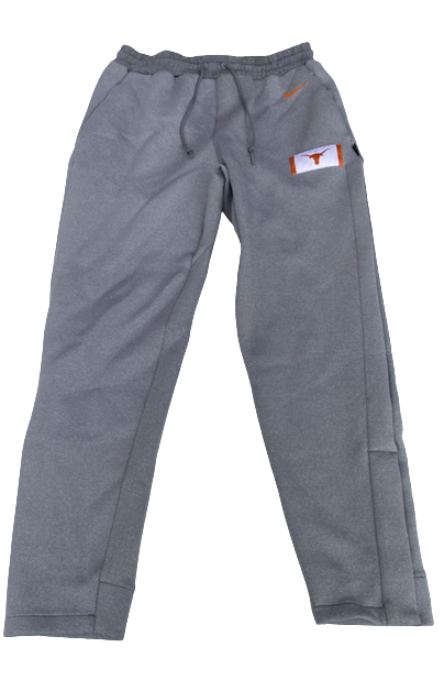 Donovan Williams Texas Basketball Team Exclusive Travel Sweatpants with Magnetic Bottoms (Size LT)