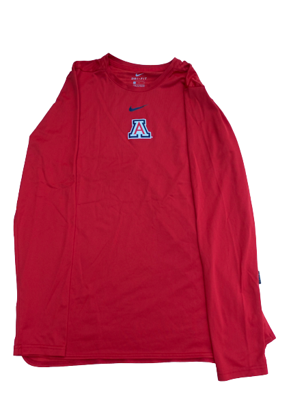 Sam Thomas Arizona Basketball Team Issued Long Sleeve Workout Shirt (Size M)