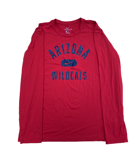 Sam Thomas Arizona Basketball Team Issued Long Sleeve Workout Shirt (Size L)
