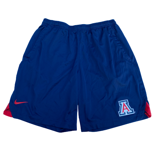 Sam Thomas Arizona Basketball Team Issued Workout Shorts (Size L)