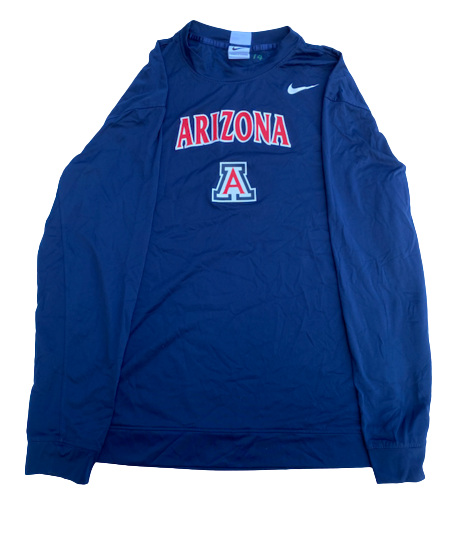 Sam Thomas Arizona Basketball Team Exclusive Pre-Game Long Sleeve Shooting Shirt (Size L)