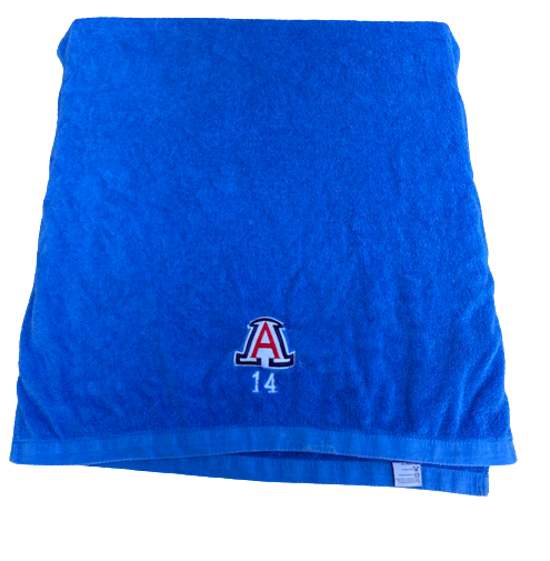 Sam Thomas Arizona Basketball Set of (2) Towels with Logo & Number