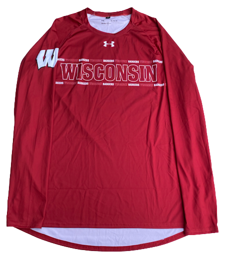 Chris Vogt Wisconsin Basketball Team Exclusive Pre-Game Shooting Shirt (Size XL)