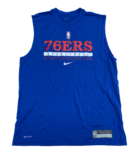 Johnny Juzang Philadelphia 76ers Team Issued Workout Tank (Size L)