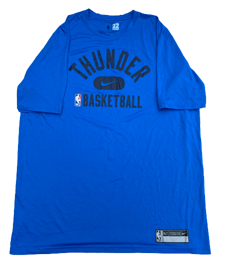 Johnny Juzang Oklahoma City Thunder Team Issued Workout Shirt (Size XLT)