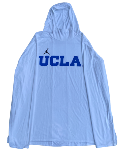 Johnny Juzang UCLA Basketball Player Exclusive 2022 JORDAN Warm-Up Hoodie (Size XL)