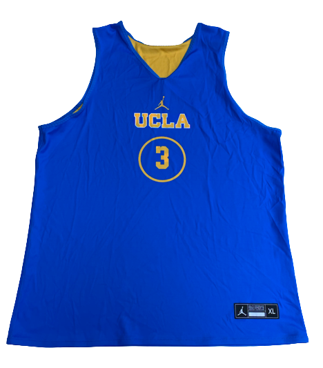 Johnny Juzang UCLA Basketball Exclusive JORDAN Reversible Practice Worn Jersey (Size XL)