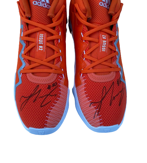 Sam Waardenburg Miami Basketball SIGNED Team Issued Shoes (Size 15)