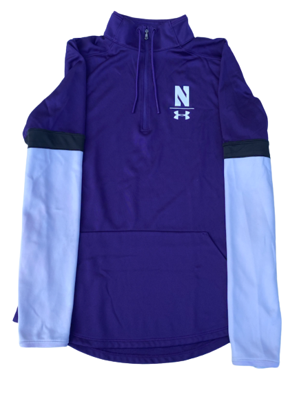 Danyelle Williams Northwestern Volleyball Team Issued Quarter-Zip Pullover (Size Women&