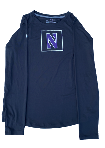 Danyelle Williams Northwestern Volleyball Team Issued Long Sleeve Workout Shirt (Size Women&