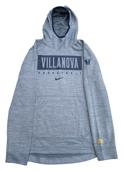 Villanova Basketball Team Issued Travel Sweatshirt with Gold Elite Patch (Size L)