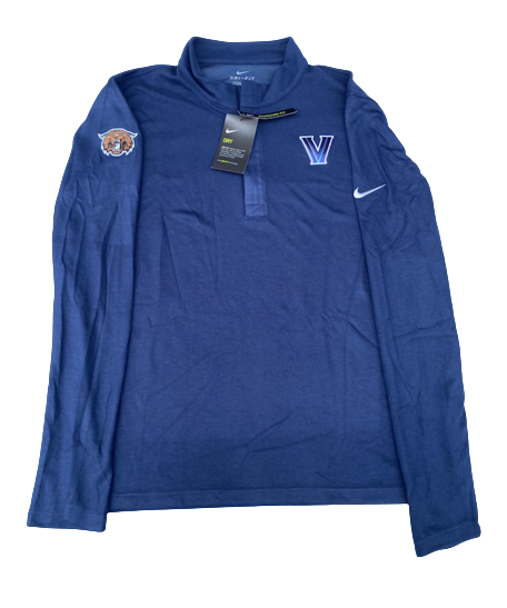 Villanova Basketball Team Issued Quarter-Zip Pullover (Size L) - New with Tags