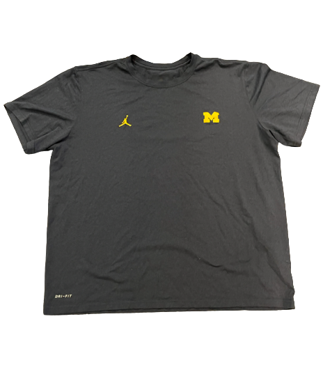 Adam Shibley Michigan Football Team Issued Workout Shirt (Size XL)