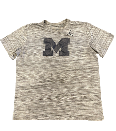 Adam Shibley Michigan Football Team Issued Workout Shirt (Size XL)