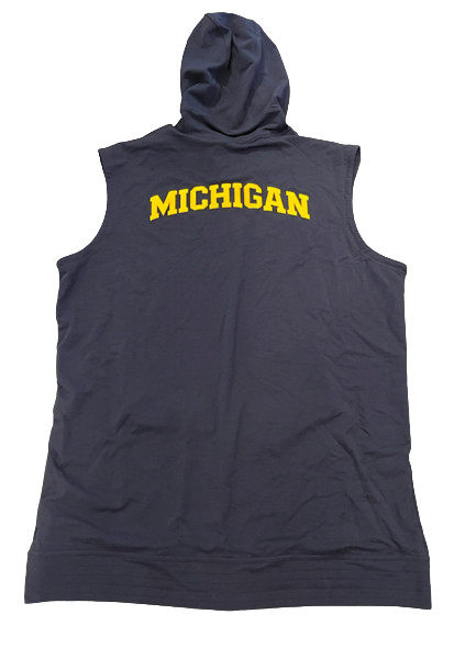 Adam Shibley Michigan Football Team Exclusive Sleeveless Hoodie (Size XL)