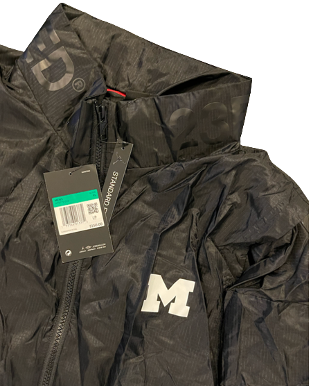 Adam Shibley Michigan Football Team Exclusive "JORDAN ENGINEERED" Citrus Bowl Black Jacket (Size XL) - New with Tags