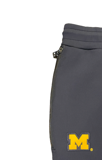 Adam Shibley Michigan Football Team Exclusive "Premium" Sweatpants with Metal Zippers (Size XL)
